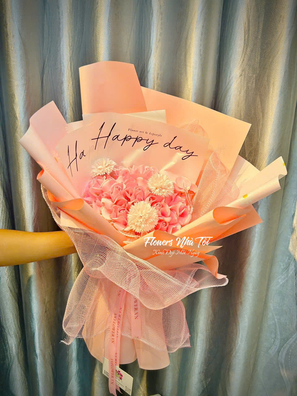 Bó Sáp Hồng Sắc Yêu Thương