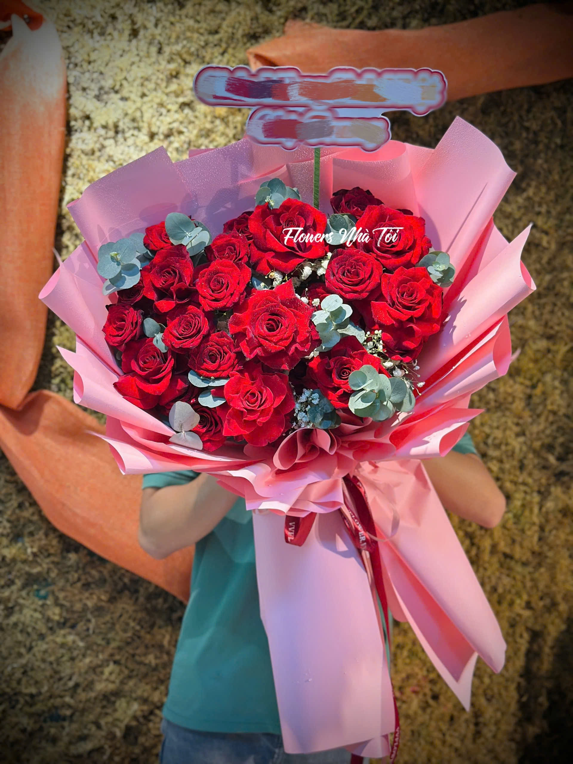 Bó Hoa Đỏ Hồng 