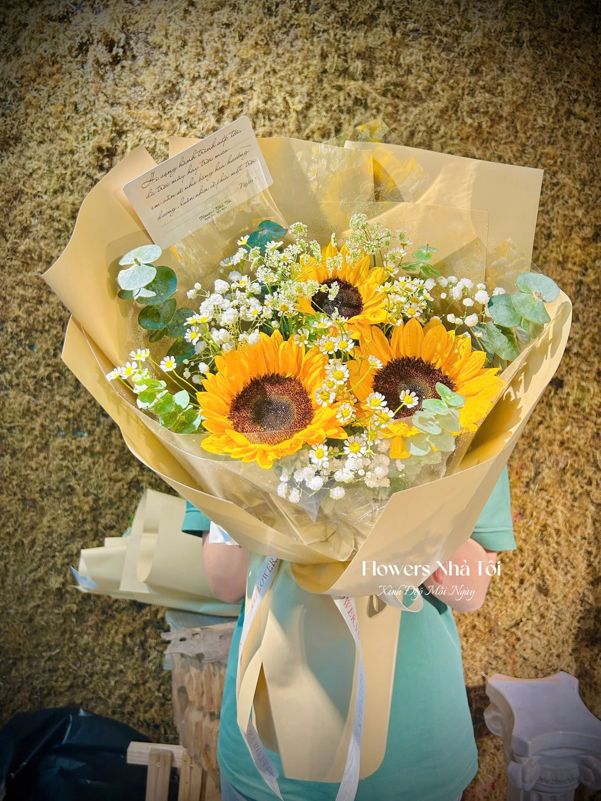 Bó 3 Bông Hướng Dương 