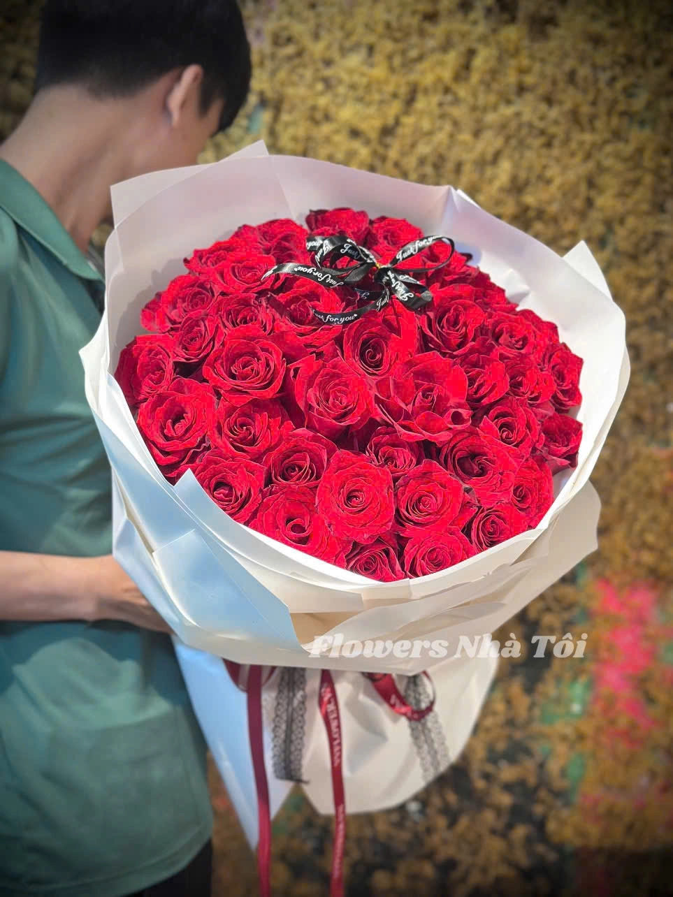 BÓ HOA HỒNG ĐỎ SANG TRỌNG